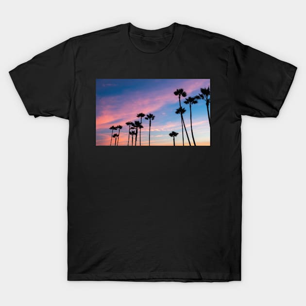 Silhouetted palms. T-Shirt by sma1050